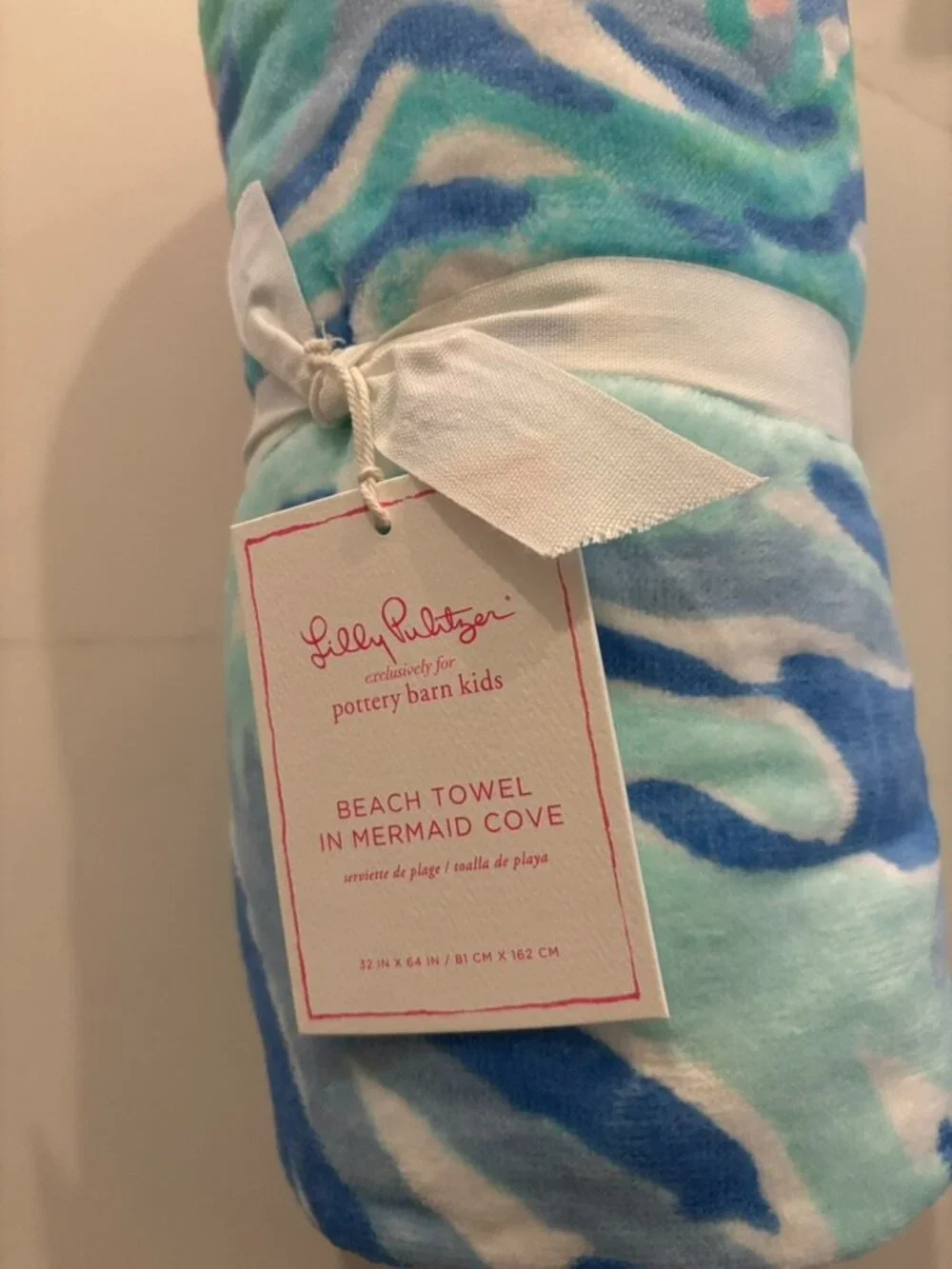 Lilly Pulitzer Mermaids Cove Beach Towel